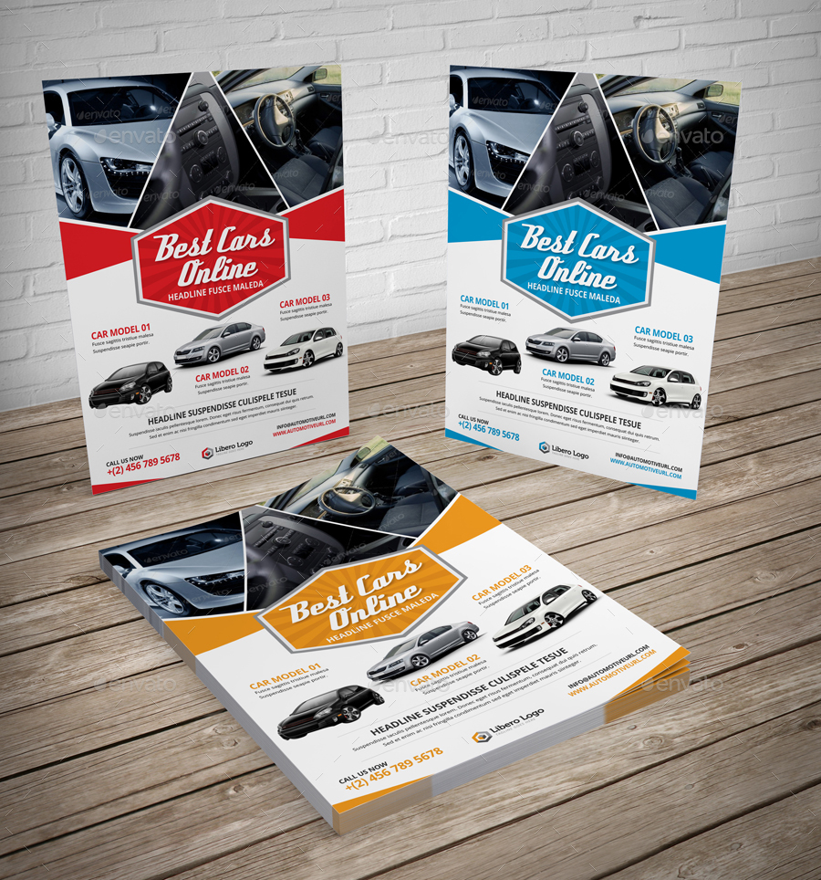 Automotive Car Sale Rental Flyer Ad Print Templates Graphicriver